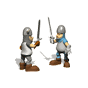 Рыцари с мечами - animation
