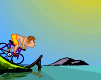 Прыжок на велосипеде - animation